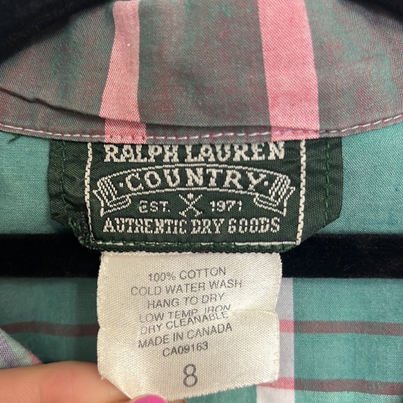 Western style vest shirt button down top - Picture 3 of 3